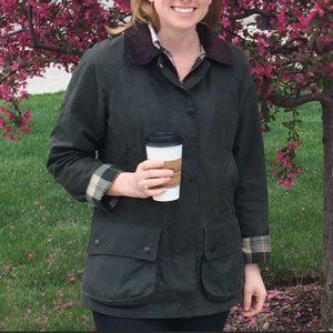 Barbour Acorn Waxed Cotton Jacket - Women's S